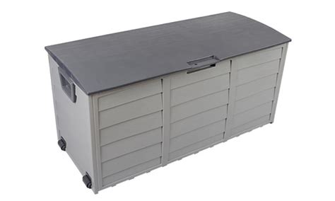 Container Door Ltd 290ltr Garden Storage Box Grey 14