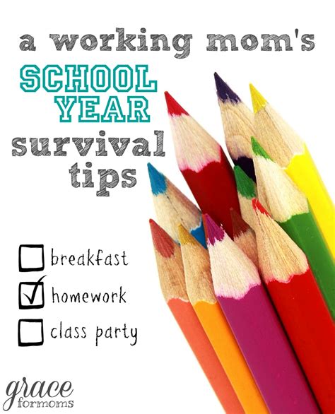 A Working Moms School Year Survival Tips Gather And Grow