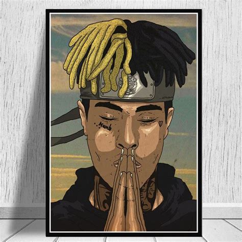 Jahseh Onfroy Posters Rapper Singer Photo 3d Printing Canvas Painting