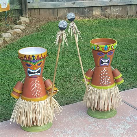 My Clay Pot Tiki Boys Clay Pot Crafts Terra Cotta Pot Crafts Diy