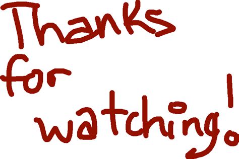 9 Thanks For Watching View Calligraphy Clipart Png Download Png