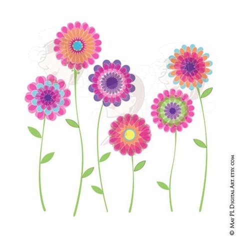 This Pink Flower Clipart Spring Flowers Floral Vector Clip Art Is Just