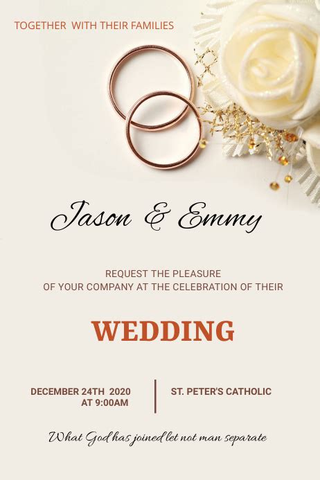 Wedding Flyer Template Postermywall