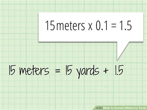 How To Convert Meters To Yards 9 Steps With Pictures Wikihow