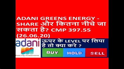 On the bse, 38811 shares were traded in the counter so far compared with average daily volumes of 2.54 lakh shares in the past one month. ADANI GREENS ENERGY -SHARE और कितना नीचे जा सकता है? ADANI ...