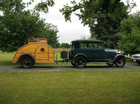 1930 Ford Model A Wood Travel Trailer Vintage Campers Trailers Retro