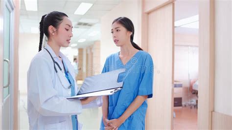 Professional Asian Young Female Medical Doctor Staff In Uniform
