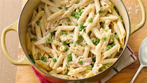 One Pot Chicken Alfredo Penne Recipe From