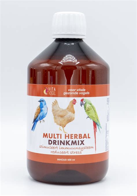 Multi Herbal Drinkmix 500 Ml Beschermd De Dieren Tegen Bloedluis En