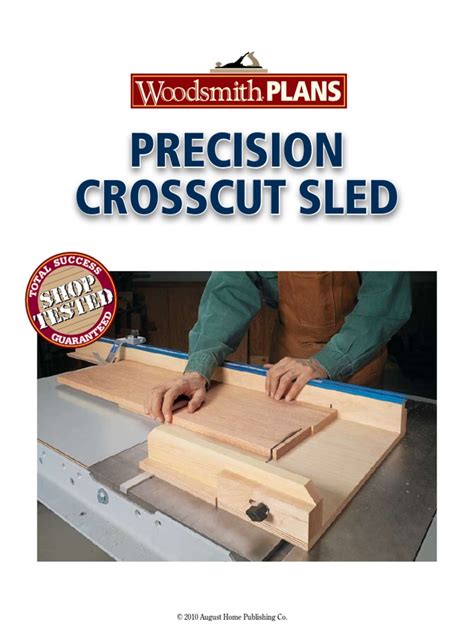 Woodsmith Precision Crosscut Sled Screw Equipment