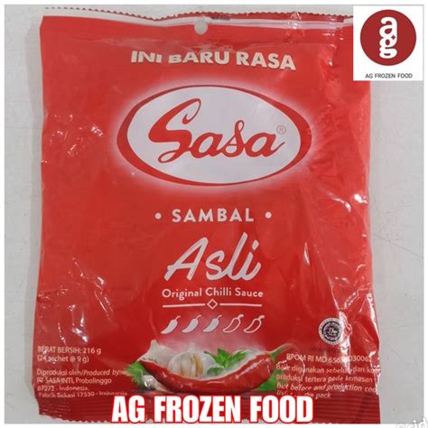 Jual Sasa Saus Sambal Sachet Isi 24pcs Di Lapak Ag Frozen Food Bukalapak