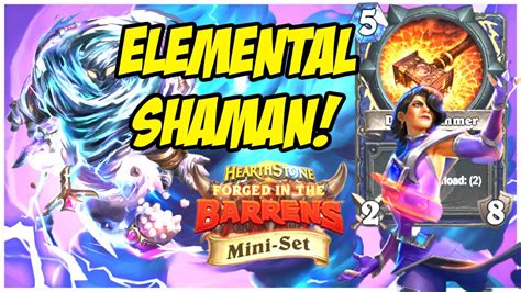 Elemental Weapon Shaman Hearthstone Wailing Caverns Mini Set YouTube