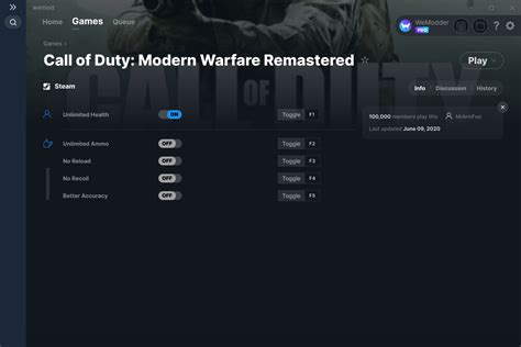Call Of Duty Modern Warfare Remastered Cheats And Trainer For Steam