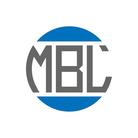 Mbl Letter Logo Design On White Background Mbl Creative Initials Circle Logo Concept Mbl