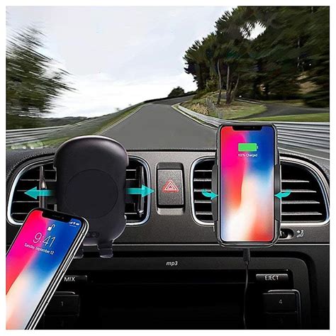 Qi Wireless Car Charger Car Holder With Infrared Motion Sensor C10