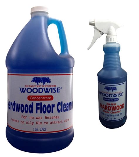Woodwise No Wax Hardwood Floor Cleaner Gallon Concentrate And Spray 32