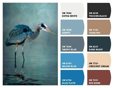 Blue Heron Turquoise Paint Colors Paint Color Schemes Turquoise