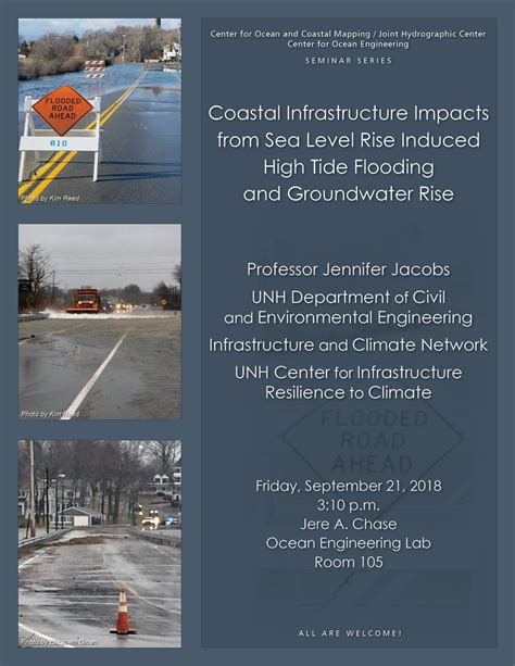 Coastal Infrastructure Impacts From Sea Level Rise Induced High Tide