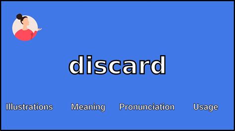 Discard Meaning And Pronunciation Youtube