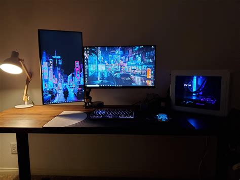 I Joined The Dual Monitor Club This Week Computer Desk Setup