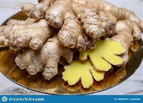 Fresh Gember Roots Used For Cooking And Medicine Stock Image Image Of