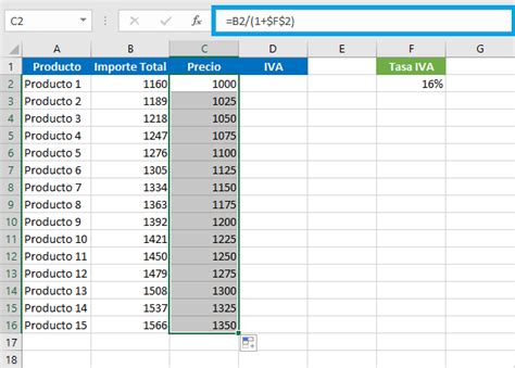 Calcular El Iva En Excel Excel Total