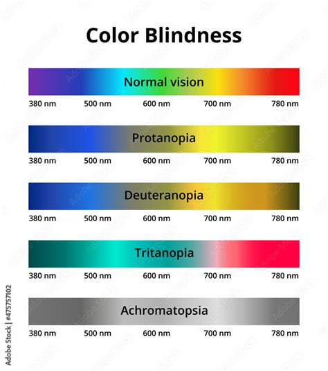 Vetor De Vector Illustration Of Color Blindness Or Colorblindness