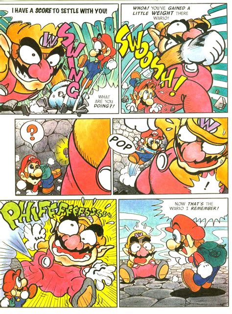 Super Luigi Bros Mario Vs Wario Comic Issue 1 From Nintendo Power