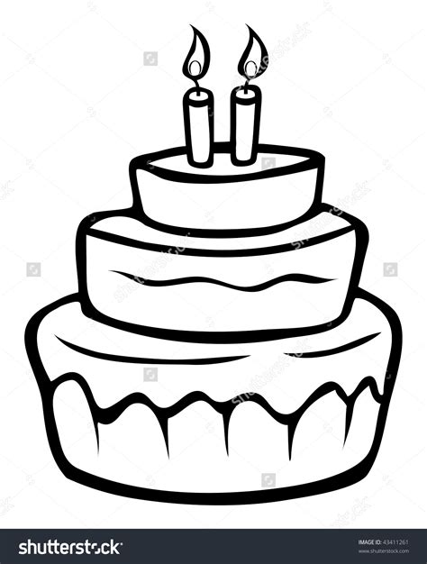 Birthday Cake Drawing Birthday Cake Drawing Free Download On