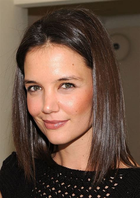 Katie Holmes Hairstyles From Long To Short And Back Again Katie Holmes Hair Bob Hairstyles