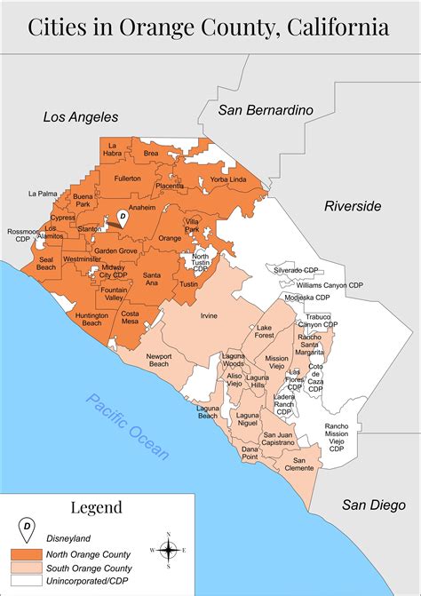 Complete List Of Orange County Cities Map 2023 — Orange County