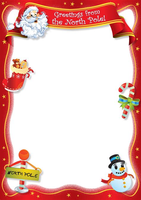 Free Printable Blank Letter From Santa Template

