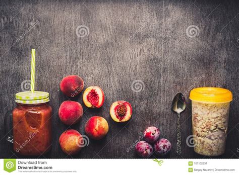 Fruit Smoothies Peach And Plum Smoothie Peach Plum And