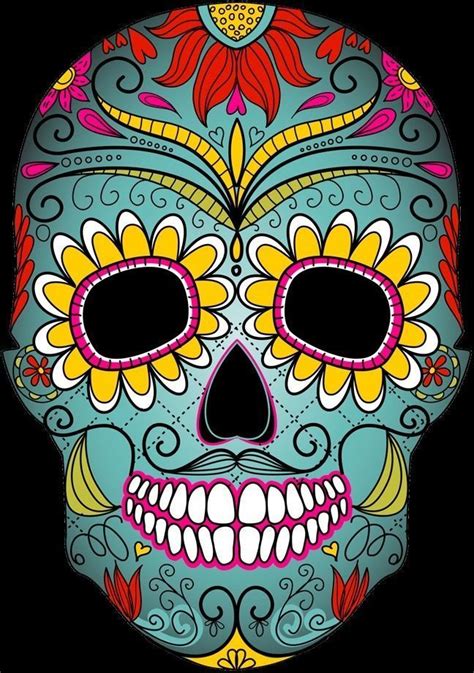 3d Day Of The Dead Skull Mask Cgtrader