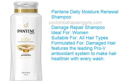 contoh iklan shampo bahasa inggris pantene contoh bahasa