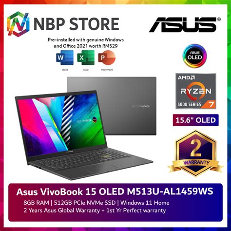 Asus Vivobook 15 Oled M513 Price In Malaysia And Specs Rm3227 Technave