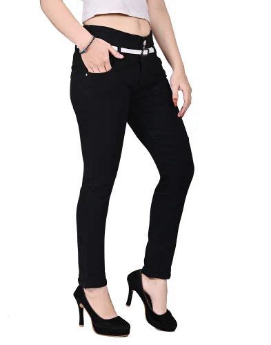 Ladies Navy Blue Denim Jeans Button High Rise At Rs 265 Piece In New Delhi Id 2851867397297
