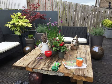 This month our friend katie at addicted 2 diy is hosting this great outdoors challenge! Pin by Edel Oakes on rustic outdoor coffee table | Rustic ...