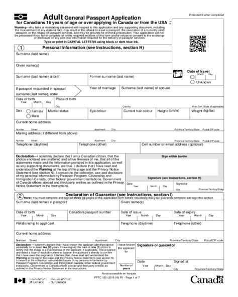 2024 Passport Application Form Fillable Printable Pdf And Forms Handypdf