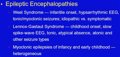 Slide 51 Selected Pediatric Epilepsy Syndromes An Introduction To