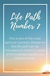 Life path 7 meaning – Artofit
