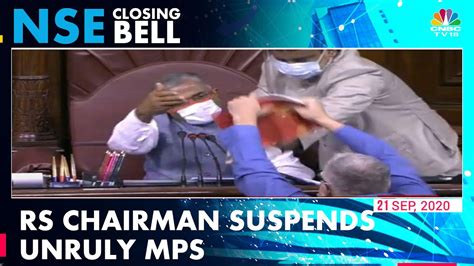 Mps Suspended For Rajya Sabha Chaos Over Farm Bills Refuse To Leave
