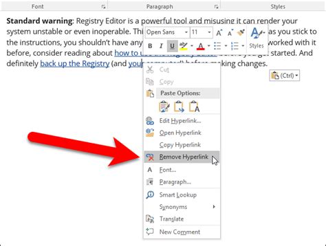 How To Add Or Remove Hyperlinks In Microsoft Word Hot Sex Picture