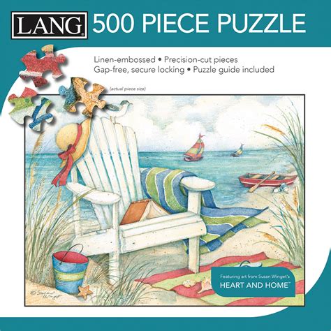 Lang Jigsaw Puzzle 500 Pieces 24x18 Just Beachy 739744185925 Ebay