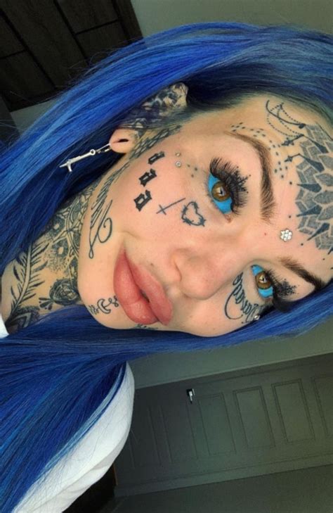 ‘dragon Girl Goes Blind Tattooing Eyeballs Blue The Courier Mail