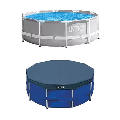 Intex 10 Foot X 30 Inches Pool W 10 Foot Round Above Ground Pool Cover