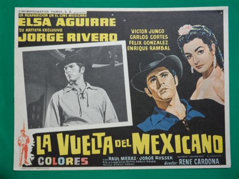 Jorge Rivero La Vuelta Del Mexicano Elsa Aguirre Cartel Cine 7000
