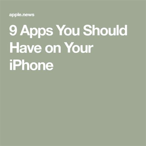 9 Apps You Should Have On Your Iphone Iphone App Tech Info