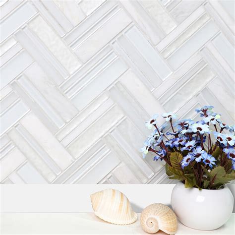 For Those Who Love The Timeless Beauty Of Herringbone Mosaic Tile Herringbone Tile Design