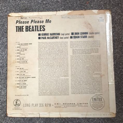 The Beatles Please Please Me 1963 Uk Vinyl Day Pmc1202 1n 1n Ej Day